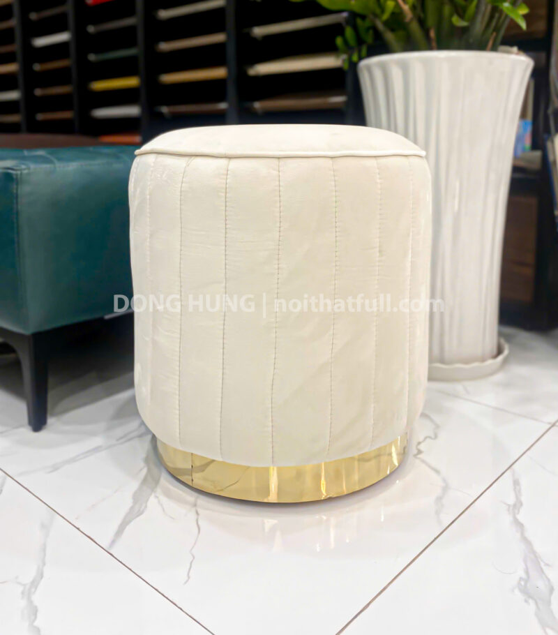 Ghế Đôn Bàn Trang Điểm Vải Nhung