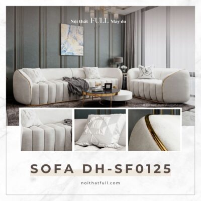 Sofa DH - SF0125 – Ghế Sofa Vải Bố May Đo Theo Yêu Cầu, Thiết Kế Hiện Đại, Giá Tốt