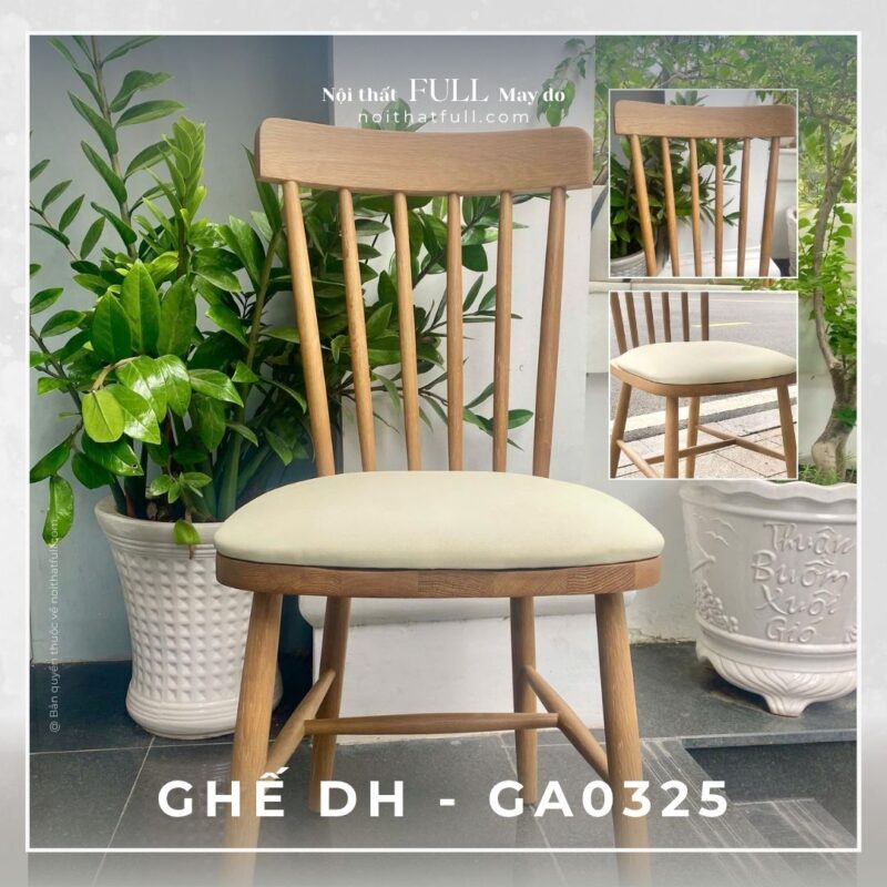 Ghế ăn DH - GA0325 – Gỗ tự nhiên bọc da cao cấp