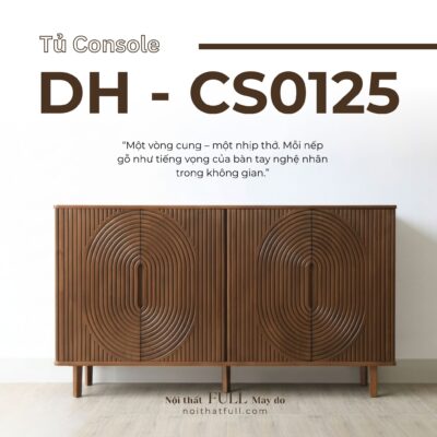 TỦ CONSOLE GỖ CÔNG NGHIỆP CHẠY HOA VĂN CNC