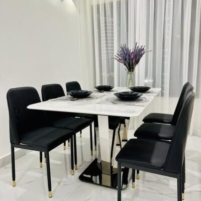 Bộ Bàn 1m6 Chân Inox Nhập