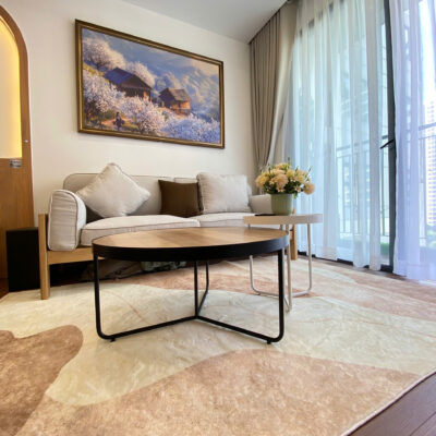 Thảm Trải Sàn Lông Cừu Họa Tiết Trừu Tượng Bắc Âu – Sang Trọng, Tối Giản