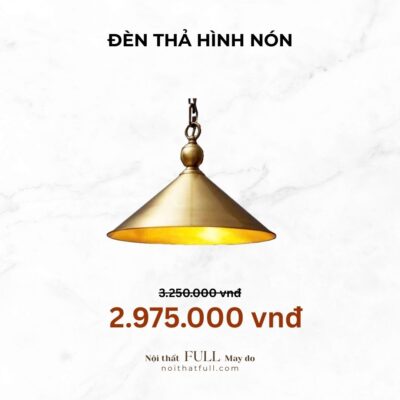 Đèn Thả Hình Nón Bằng Đồng Cao Cấp D330