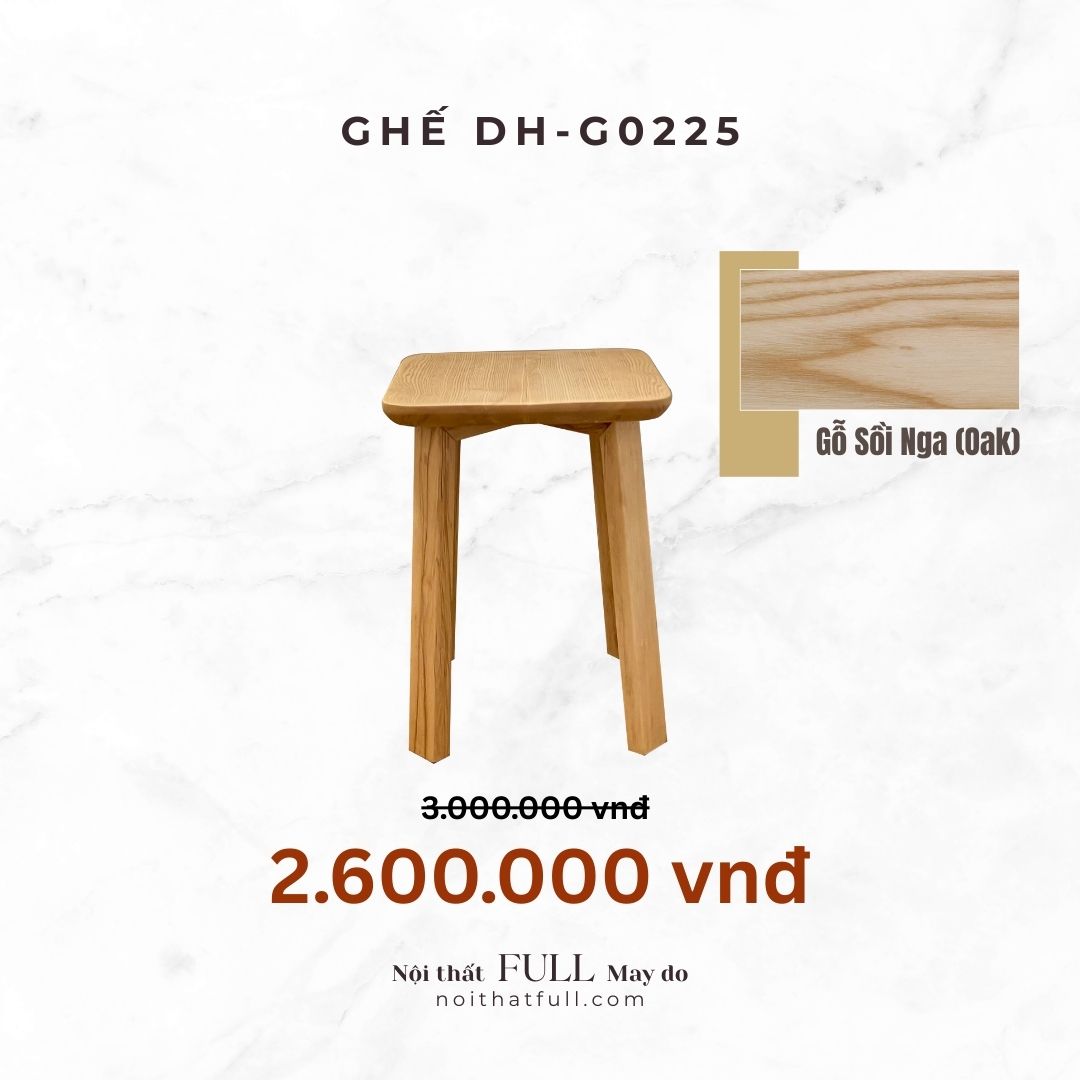 Ghế G0225 Gỗ Sồi Nga Ghế G0225 Gỗ Sồi Nga