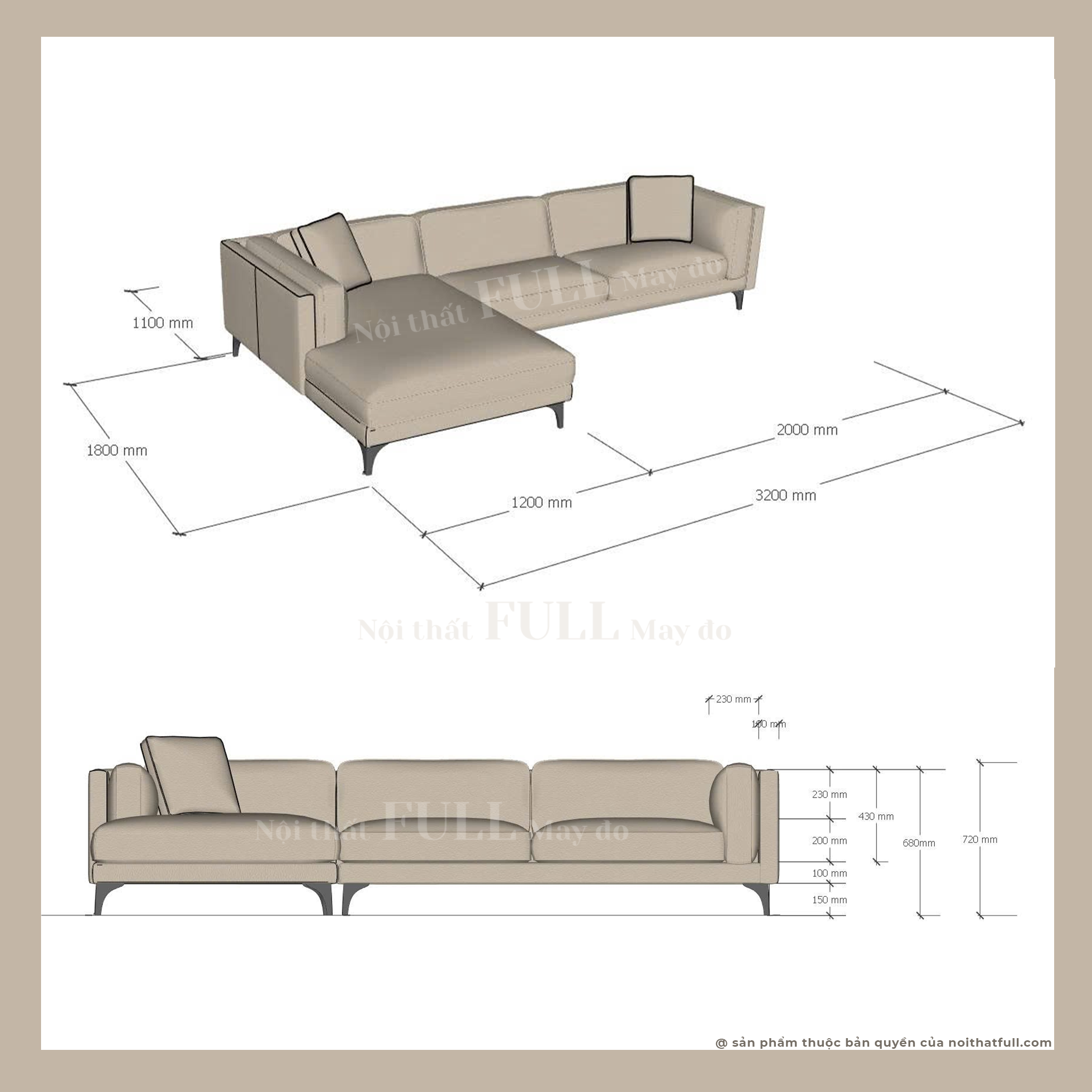 Sofa L da chống mực chân sắt mạ titan cao cấp – lựa chọn tối ưu cho không gian sống hiện đại Sofa L da chống mực chân sắt mạ titan cao cấp – lựa chọn tối ưu cho không gian sống hiện đại