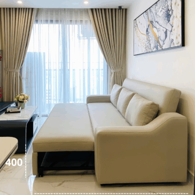 Sofa giường da chống mực 2mx2m