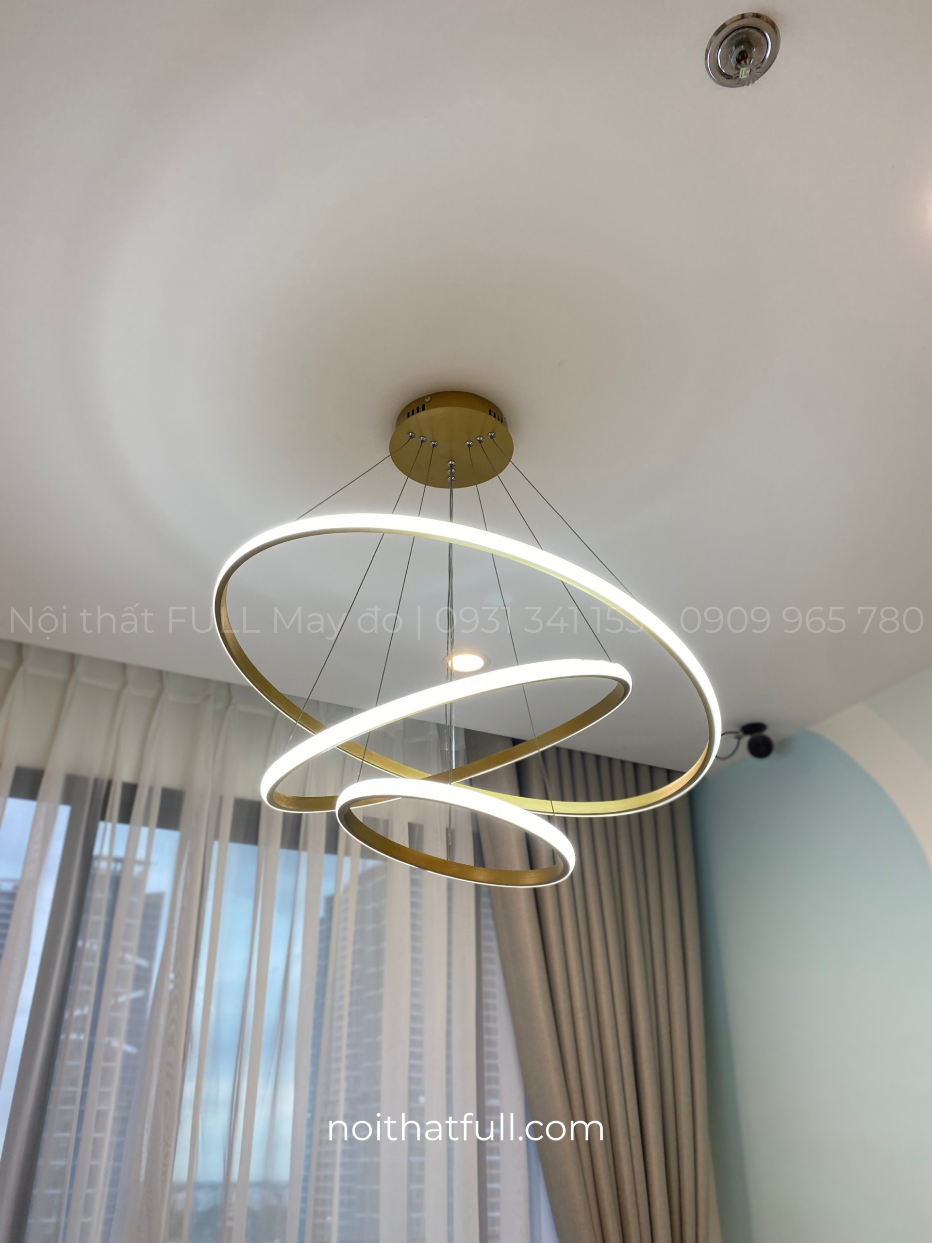 Đèn thả trần 3 vòng 3 chế độ sáng | DH-DTT003 Đèn thả trần 3 vòng 3 chế độ sáng | DH-DTT003
