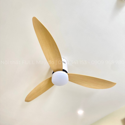 Quạt sát trần 3 cánh led 3 màu | DH-QT001
